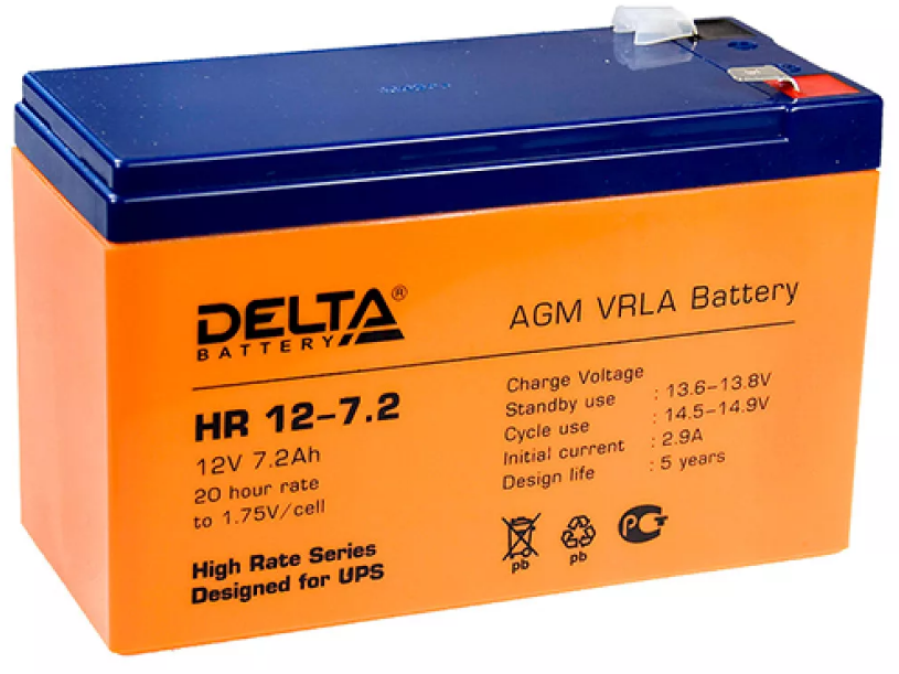 Свинцово-кислотные аккумуляторы DELTA серии HR